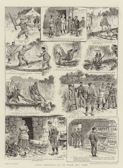 Caza de agachadizas en un pantano irlandés de William Ralston